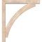 Ekena Millwork Thorton Block Smooth Bracket w/ Offset Brace, Douglas Fir, 5 1/2"W x 40"D x 44"H BKT0604X40X44THR05SDF - alternate 2